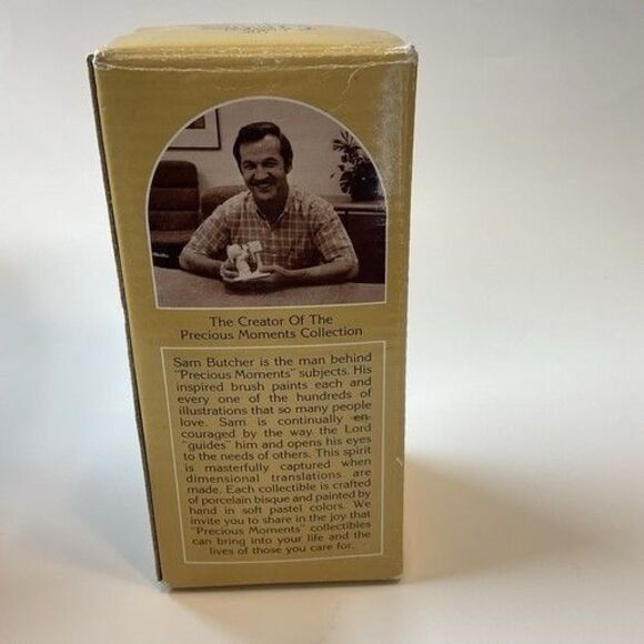 VTG NWB Enesco Precious Moments Figurine Time To Wish You A Merry Christmas - Picture 6 of 14